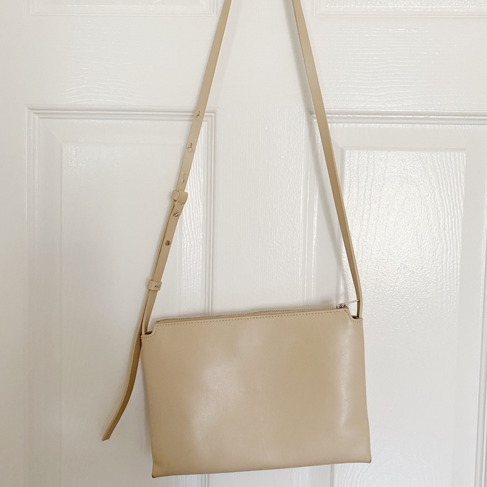 COS nude leather crossbody bag